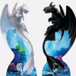 Toothless and Light Fury How to Train Your Dragon 3 Cardboard Cutouts - Set of 2