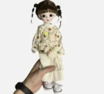 BJD Doll Girl Body with Clothes Suit Wigs Face Makeup Full Set Cute Doll Toy - Image 4