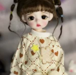 BJD Doll Girl Body with Clothes Suit Wigs Face Makeup Full Set Cute Doll Toy - Image 5