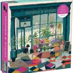 Galison Wonder & Bloom Puzzle， 500 Pieces， 20”x20” – Brightly Colored Scene of a Welcoming Local Plant Shop – Challenging， Perfect for Family Fun， Multicolor