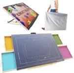 Puzzle Board with Cover， Large Tilted 1500 Pieces Jigsaw Puzzle Table，ENGRTALENT 35”x 26” Portable Puzzle Table with Drawers with Colorful Puzzle Sorting Trays， Guidelines， Felt Board and Handle. - Image 5
