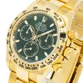 Pre-Owned Rolex Cosmograph Daytona 40MM 116508 John Mayer / Green Daytona Green Dial Tachymeter Bezel 18K Yellow Gold Oyster Bracelet