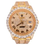 Rolex Day-Date 40mm 18k Yellow Gold Iced Out 25ct Genuine Diamonds Ref 228238 - Image 7