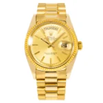 Pre-Owned Rolex Day-Date 1803 36MM Champagne Dial With President Yellow Gold Bracelet - Image 5