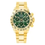 Pre-Owned Rolex Cosmograph Daytona 116508 40MM Green Dial With Yellow Gold Oyster Bracelet - Image 6
