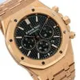 Pre-Owned Audemars Piguet Royal Oak Chronograph 26320OR 41MM Black Dial With Rose Gold Bracelet