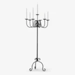 Wrought Iron Floor Candelabra