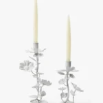 Floral Taper Holders (Set of 2)