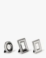 Silver Bead Mini Frames (Set of 3)