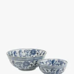 Blue & White Bowls (Set of 2)