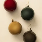 5" High Gloss Glass Baubles (Set of 4)