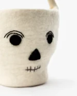 Skeleton Trick or Treat Felt Basket