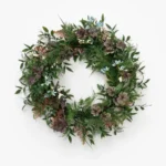 Faux Fern & Begonia Wreath