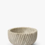 Beige Spiral Marble Bowl