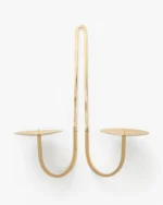 Brass Two Arm Candle Holder