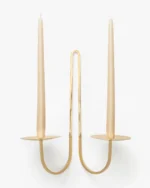 Brass Two Arm Candle Holder - Image 2