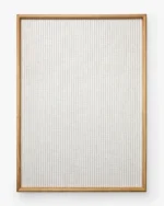 Striped Oak & Linen Memo Board - Image 2
