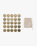 Stoneware Advent Taper Holder with Brass Numbers - Image 3