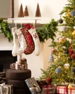 Bella Scalloped Stocking with Snowflake - Image 3