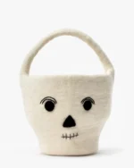 Skeleton Trick or Treat Felt Basket - Image 3