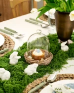 Glass Cloche with Woven Base - Image 3