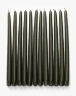 Olive Taper Candles (Set of 12) - Image 3