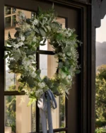 Orange Jasmine & Eucalyptus Wreath - Image 3