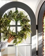 Faux Wild Grass & Eucalyptus Wreath - Image 3