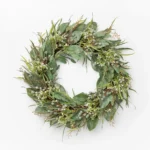 Faux Wild Grass & Eucalyptus Wreath