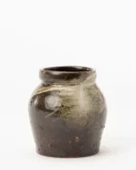 Dark Glazed Ceramic Vase