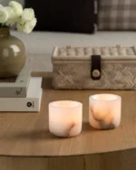 Alabaster Tea-light Holder - Image 3