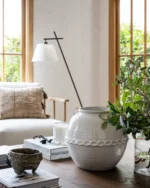 Rounded White Vase - Image 3