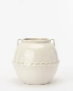 Rounded White Vase