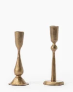 Antique Brass Taper Candle Holder - Image 2