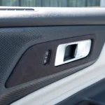 2024+ Ford Mustang Suede Leather Door Handle Lock Switch Trim