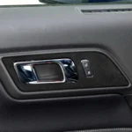 2024+ Ford Mustang Suede Leather Door Handle Lock Switch Trim - Image 2