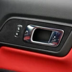 2024+ Ford Mustang Suede Leather Door Handle Lock Switch Trim - Image 3