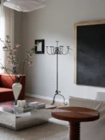 Wrought Iron Floor Candelabra - Image 2