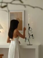 Iron Vine Multi-Arm Candle Holder - Image 3