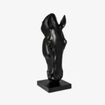 Noir Equine Head Sculpture
