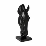 Noir Equine Head Sculpture - Image 3