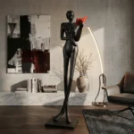 Noir Muse Reading Sculpture - Image 3