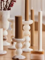 Sculpted Jade Candle Holder - Image 2