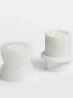 Stone Halo Candle Holder Set - Image 3