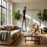 Striding Figure Sculpture - Image 2