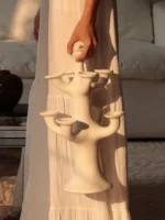 Terracotta Tree Candelabra - Image 2