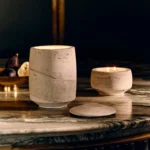Travertine Candle Holder - Image 3