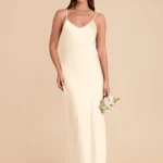 Alice Matte Satin Dress - Ivory Cream