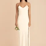 Alyse Matte Satin Dress - Ivory Cream