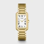 Belisenna Watch Steel, White, Gold Colour